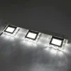 Nuovo design 9W ZC001209 Tre luci Superficie di cristallo Bagno Bedroom Lamp Lampada da letto calda bianca luce argento Super Luminosità impermeabile Lampade da parete impermeabili