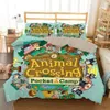 Animal Crossing 3d Ensemble de literie Adulte Enfants Housse de couette Twin Full Queen King Size Linge de lit Literie Dropshipping LJ201127