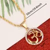 OHM hindou bouddhiste AUM OM pendentif collier hindouisme Yoga inde Sport de plein air couleur or Yoga femmes bijoux