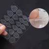 False Nails 1shiet Водонепрозрачный прозрачный двухсторонний самоклеящийся наклейка DIY False Nail Tip Hault S Уситатель клей 220225