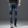 Осенние зимние хлопковые джинсы высококачественные знаменитые бренды джинсовые брюки мягкие мужские брюки мужская мода мужчина мужчина 201128