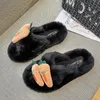 Autumn Women's Slippers Shoes Home Winter Cute Casual Fur Plush Rabbit Cotton Female Slipper Comfort Woman Indoor Ladies Soft X1020