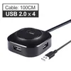 USB 3.0 Hub 2.0 Multi USB Splitter för PC Flera USB 4 Port Expander High Speed ​​3 Hab Mini Micro USB3.0 HUB Card Reader