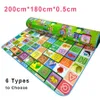 Kids Large Play Rug Carpet Infant Children Bebe Gym Playmat Baby Floor Games Mats Newest Safe Alphabet Mat Soft Toys LJ200911