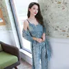 M-xl 4pcs kimono badrock robe gown sätter sexig velour lady underkläder sommar hem kläder nattkläder brud bröllop sömnkläder