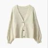 Vintage Cashmere Cardigan Women Różowy Sweter Winter Korean Fashion Up Girls Green School Mundur Jacket Yellow17619318