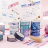 3 -stcs/pack starlight planeet sakura washi tape lijm plakje diy plakboeking sticker label maskering tapes t200229 2016