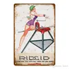 Funny Designed Rod Tools Pin up girls Garage wall Decor Vintage Metal Tin Signs Classic Car Motor Battery Tools Wall Art Plate Shabby Chic Painting Plaque size 30X20cm