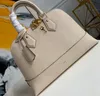 NEO ALMA PM Shell Crossbody-handväska för kvinnor Clutch präglad kohudsläderdubbar Empreinte Handle Messenger-väska M44832