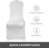 Vevor White Spandex Chair Cover 50PCS 100 PCSストレッチポリエステルスパンデックススリップカバー用ダイニングパーティーウェディングチェアカバー2320A