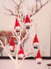 Weihnachtsdekoration, handgefertigt, schwedischer Zwerg, Weihnachtsmann, Plüsch-Ornamente, Weihnachtsbaum, hängender Anhänger, Neujahrsgeschenk JK2010XB