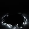 50 LED солнечной энергии Чистый белый свет шнура Xmas Garden Deco Праздник LED Струны бесплатная доставка