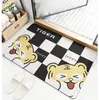 Tapis Panda Tigre Tapis Tapis Chevet Tapis de Sol décoratif pour Chambre familiale Impression Animale paillasson de ménage Tapis épais imprimés Tapis de Chaise