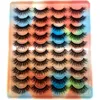 20 par 3D False Eyelashes Fluffy Faux Mink Eye Lashes Bulk med Custom Box Wispy Natural Lash Pack Short Wholes Natural9006974