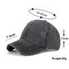 Best verkopende mannen en womens Wash Old Sun Hat Hoge Kwaliteit 5 Kleuren Polyester Elastische Cord Bal Caps