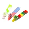 Portable Mini Printing silicone pipe hand smoking accessories 4.7inches Pipes Food-grade silica gel water Environmentally