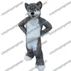 Halloween Husky Dog Fox Lobo Mascote Traje Dos Desenhos Animados Animal Tema Caráter Natal Carnaval Festa Fantasia Fantasia Adultos Tamanho Outdoor Outfit