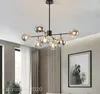 Nordic LED Chandelier For Living Room Dining Kitchen Gold Modern Ball Ceiling Hanging Lamp In The Hall Loft Home Light Fixture