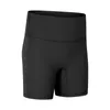 LU-067 T-Line Free Yoga Align Shorts Double Side Tight Tight Elastic Sports Fitness Pants Jym Cloths Women Running Bike Tennis Beach Shorts