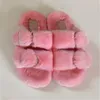 Designer Slides High Quality Slippers Lasdies Fur Slippers Flat Heel Women Shoes Fur Slides for Women