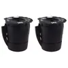 Kullanımlık Kahve Filtresi Keurig ile uyumlu K-Cup 1.02.0 Tüm Keurig Ev Kahve Makineleri (Siyah, 2 adet / paket)