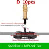 Vattenutrustning M￤ssing Justerbar dimning av sprinklerkrukv￤xter Tr￤dg￥rdsbevattningsbeslag Mikro Droppbeslag1