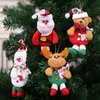 Weihnachtsbaum Ornament Hängende Verzierung Santa Claus Schneemann Bär Puppe Weihnachten Anhänger Dekoration Home Weihnachten Party Dekorationen Großhandel