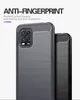 Carbon Fiber Texture Slim Armor Borstat TPU-fallskydd för Xiaomi 10T Lite 5G MI POCO X3 NFC RedMi 9 9A 9C 10X PRO 100PCS / LOT