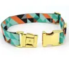Color Print Dog Collar Nylon Personalized Dogs ID Custom Engraved s With Tag Nameplate Pet Supplies Y200917