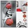 Mur Ball Griffe Basket-Ball Football Support Étagères Mural Vitrine Organisateur Racks Holders2684227