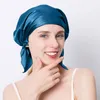 Touca noturna de seda amoreira natural, touca de dormir de seda pura, envoltório de cabelo, gorro de dormir para mulheres226z