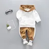 LZH Newborn Baby Boys Clothing 2021 Spring Baby Girls Clothes Sets Hoodie+Pant 2Pcs Costume Outfit Infant Clothing For Baby Suit 210309