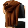 Bufandas de cachemira de alta calidad para mujeres hombres grueso cálido poncho lana de lujo pashmina hembra largo invierno bufanda chal stole y201007
