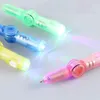 Adeeing LED colorato luminoso penna rotante penna rotante palla rotante punto apprendimento forniture per ufficio colore casuale r571