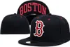 2021 Popularny projekt Fan039s Baseball Red Sox B Letter Logo Zamknięte czapki Summer Out Door Sun Visor Caps Brand Hip Hop Bone4416521