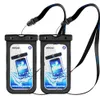 US-Lager 2 Packung Wasserdichte Hüllen IPX 8-Mobiltelefon-Trockensack für iPhone Google Pixel HTC LG Huawei Sony Nokia und andere Telefone A28
