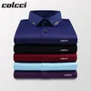 Camisas De Hombre broderie Colcci aramy Sergio K Camisa Slim Fit décontracté social imprimé haut à manches longues hommes chemise 220309