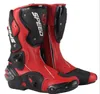 Motorradschuhschuhe professionell Motorrad Stiefel Motocross Racing Mikrofaser Lederstiefel Herren -Motorrad -Drop -Widerstands -Stiefelzubehör für Männer