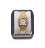 Relógio feminino quadrado romano, modelo top, 22 30mm 27 30mm, mostrador de alta qualidade, ouro rosa, prata 316l, aço inoxidável completo, bateria de quartzo c236t