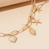 Collana girocollo con cuore in conchiglia d'oro collari da donna Catene collane collare gioielli moda regalo volontà e sabbia