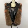 Moda Gerçek Fox Kürk Mont Hakiki Koyun Derisi Toptan Doğal Ceket Yelek Dış Giyim Lüks Kadınlar Kış Yeni 201112