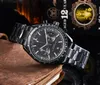 2021 New style Five stitches luxury mens watches All dial work Quartz Watch high quality Top Brand chronograph clock Steel belt me294m