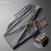 2020 Spring Mens Jogger Tunna Drawstring Sportbyxor Högmodig Streetwear Ny Designer Joggers Casual Trousers Men Y1114