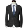 Mode Men's Casual Boutique Suit / Manlig ylle affärsdräkt Jacka Blazers Coat 220310