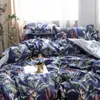 Czterokierowy jedwabny zestawy pościeli King Queen Rozmiar Drukowane Miękkie kołdra Pokrywa Poduszka Case Case Duvet Cover Marka Ped Caliści Ustawia Szybka Wysyłka