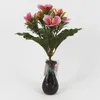 Ghirlande di fiori decorativi Fiori nuziali Azalea Decorazioni per feste domestiche artificiali 7 teste finte1