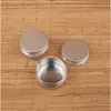 50pcs/Lot New 30g Aluminum Cream Jar 30 Gram Metal Facial 1 OZ Silver Cap Tin 30ml Cosmetic Container Small Bottlegood qualitty