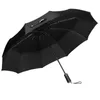 Guarda-chuva de luxo alemão de luxo dobrável dobrável carro de carro à prova de vento homens negócios uv guarda-chuvas conjunto de presente sy125 201218