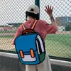 Backpack Style UOSC 2D Drawing Backpacks For Women Creative 3D Jump Cartoon School Bag Girls Traval Rucksack Mochila Mujer