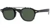 Märke clip-on solglasögon glasögon ramar män kvinnor glasögon grå / mörkgrön lins solglasögon optisk glasögon ram med låda